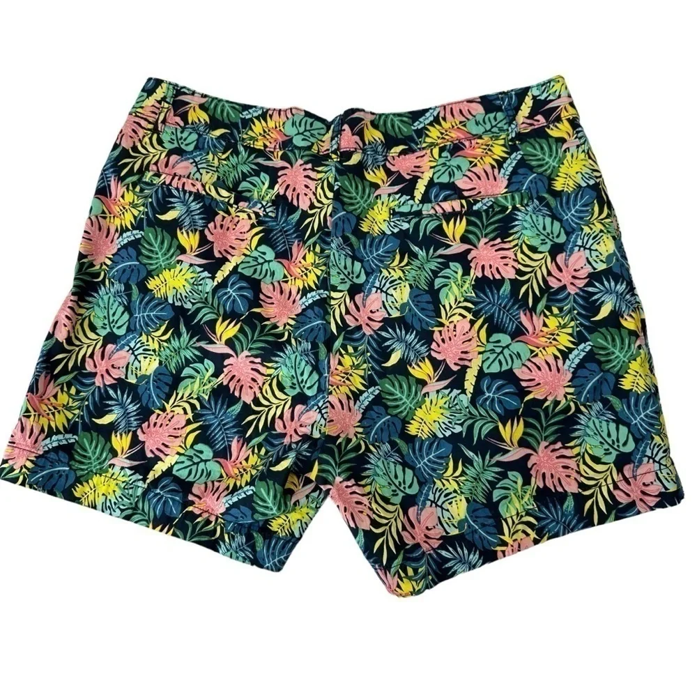 Caribbean Joe Hawaiin Floral Palm Leaf Shorts, 14